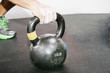 Photo: kettlebell crossfit workout on the gym kettlebell crossfit workout on the gym