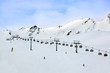 Mountains ski resort Solden Austria