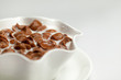 Chocolate cornflakes and milk