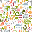 Vektor: seamless eco pattern seamless eco pattern