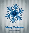 Christmas snowflake out of office supplies