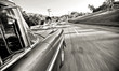 Oldtimer Auto beim Fahren