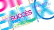 Succès talents compétences nuage de mots aniamtion