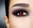 Eye with black fashion make-up
