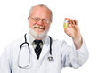 medical doctor with the tablets