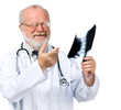 medical doctor checking X-Ray