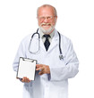 smiling doctor  with health record
