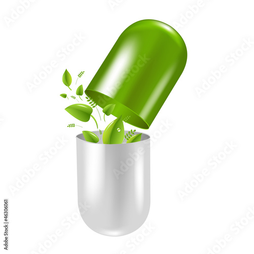 Vector: Pill Wit Leaf Pill Wit Leaf