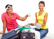 Packing suitcase