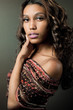 African-american fashion model.