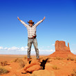 cheerful cow boy