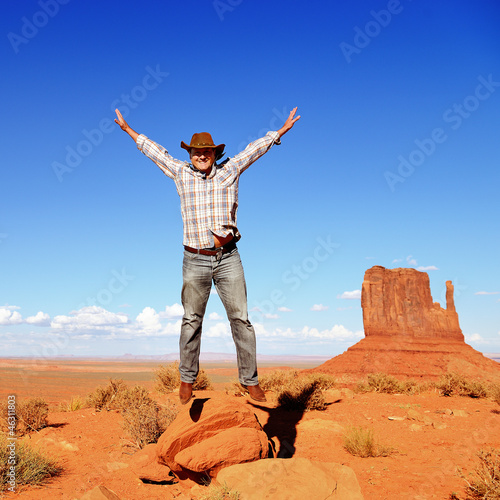 Photo: cheerful cow boy cheerful cow boy