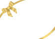 Schleife in gold