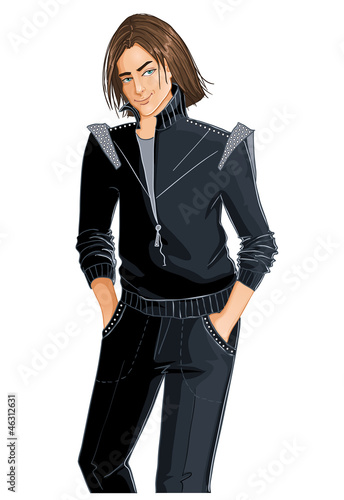 Vector: Young handsome man Young handsome man