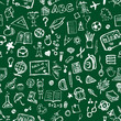 Vector: School hand drawn pattern for your design School hand drawn pattern for your design