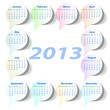 Vector: Vector calendar 2013 (week starts on Sunday) Vector calendar 2013 (week starts on Sunday)