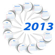 Vector: Vector calendar 2013 (week starts on Sunday) Vector calendar 2013 (week starts on Sunday)