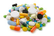 Pile of various colorful pills