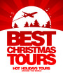 Best Christmas tours design template.