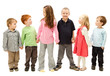 Photo: Group of happy kids holding hands Group of happy kids holding hands