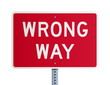 Wrong way