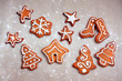 Homemade christmas cookies  - gingerbread