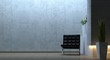 Illustration: modern interior scene with chair modern interior scene with chair