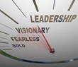 Illustration: Leadership Speedometer Vision Fearless Bold Direction Leadership Speedometer Vision Fearless Bold Direction