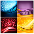 Vetor: Set of business elegant color abstract backgrounds Set of business elegant color abstract backgrounds