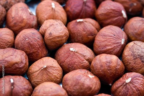 Photo: filbertComposition from nuts on the white isolated background filbertComposition from nuts on the white isolated background