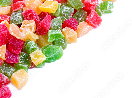 Photo: Colorful candy isolated on white background. Colorful candy isolated on white background.