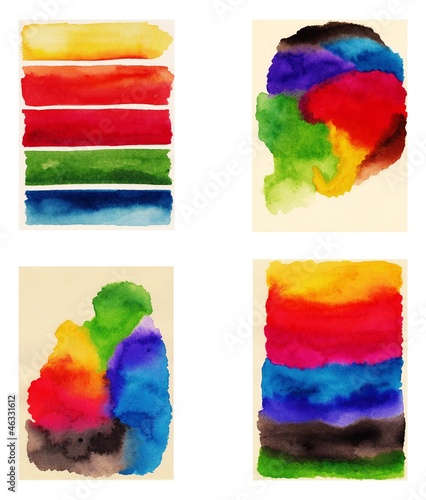 Illustration: Abstract watercolor hand painted backgrounds Abstract watercolor hand painted backgrounds