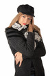 Foto: Mujer rubia, invierno, lana virgen, adulto joven Mujer rubia, invierno, lana virgen, adulto joven