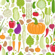 seamless pattern. healthy vegetable