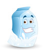 Happy Milk Pack Cartoon Vector