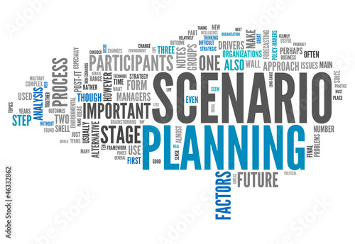 Illustration: Word Cloud "Scenario Planning" Word Cloud "Scenario Planning"