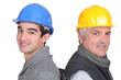 portrait of two laborers