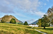 Helm Crag viewed from Grasmere, on a summers day.