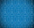 Ilustração: Blue multimedia themed background Blue multimedia themed background
