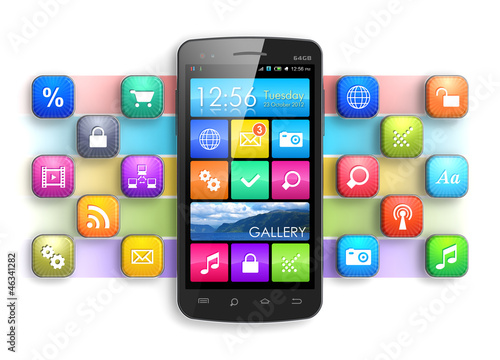Illustration: Mobility, internet and communication concept Mobility, internet and communication concept