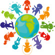 Silhouettes_children_world