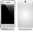 White mobile phone