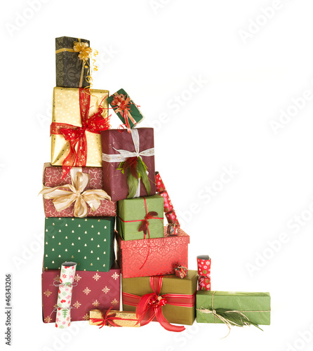 Photo: Stack of christmas presents Stack of christmas presents