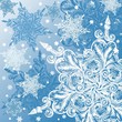 Vector: Doodle snowflake christmas background Doodle snowflake christmas background
