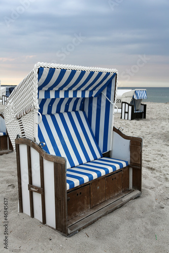 Photo: Strandkörbe am Ostseestrand Strandkörbe am Ostseestrand