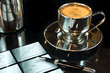 Diagram with a Cup of Coffee