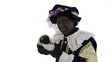 Zwarte Piet is eating gingernuts