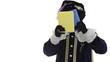 Video: Zwarte Piet is hiding behind presents and making funny faces Zwarte Piet is hiding behind presents and making funny faces