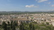 Time lapse view over the city of Arta with clouds passing by