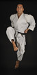 Salto en karate frontal. Javi
